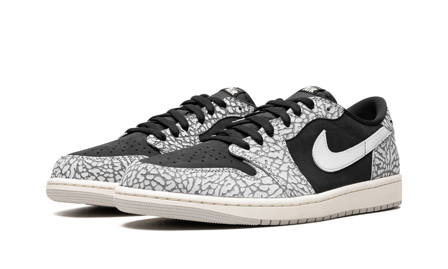 Air Jordan 1 Low Black Elephant