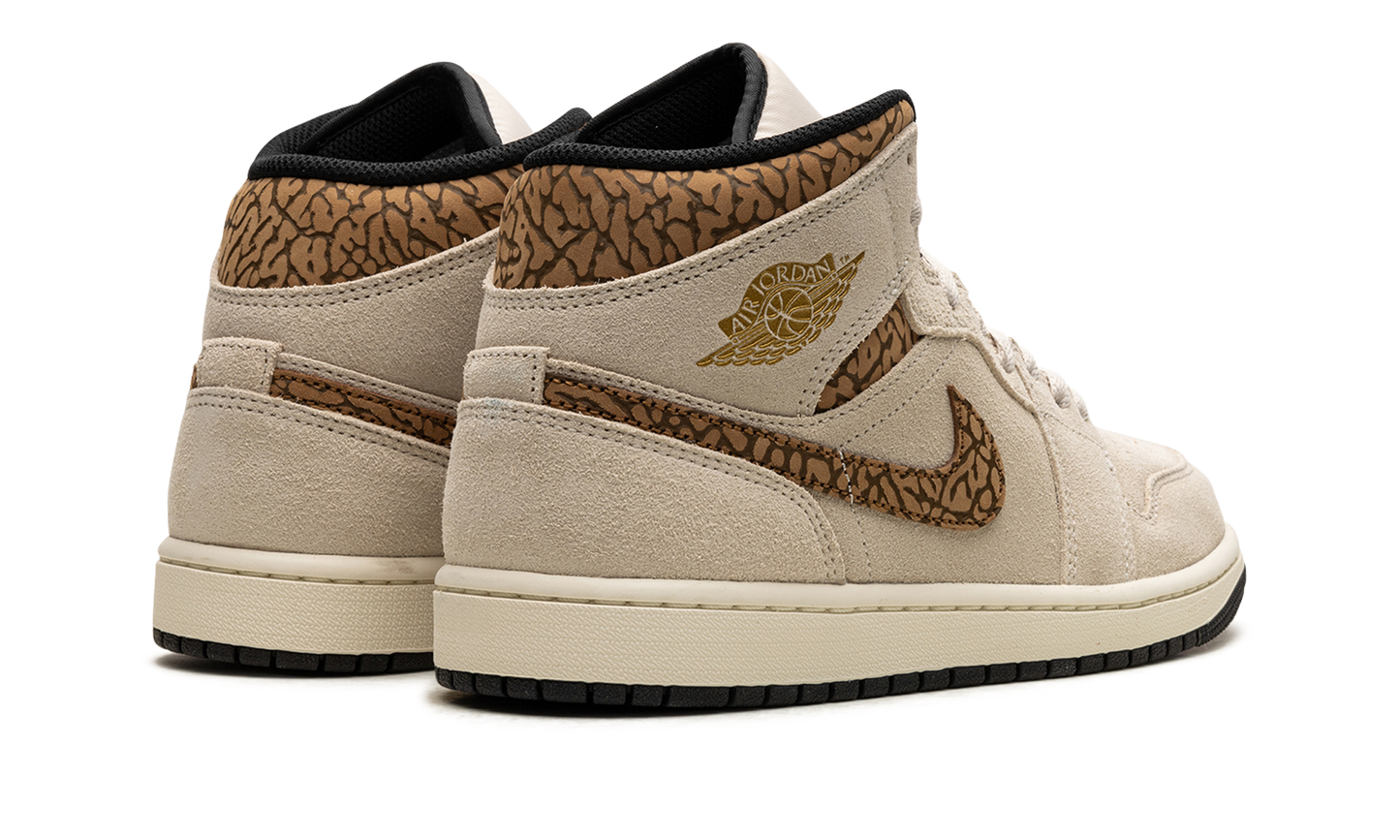Air Jordan 1 Mid Brown Elephant