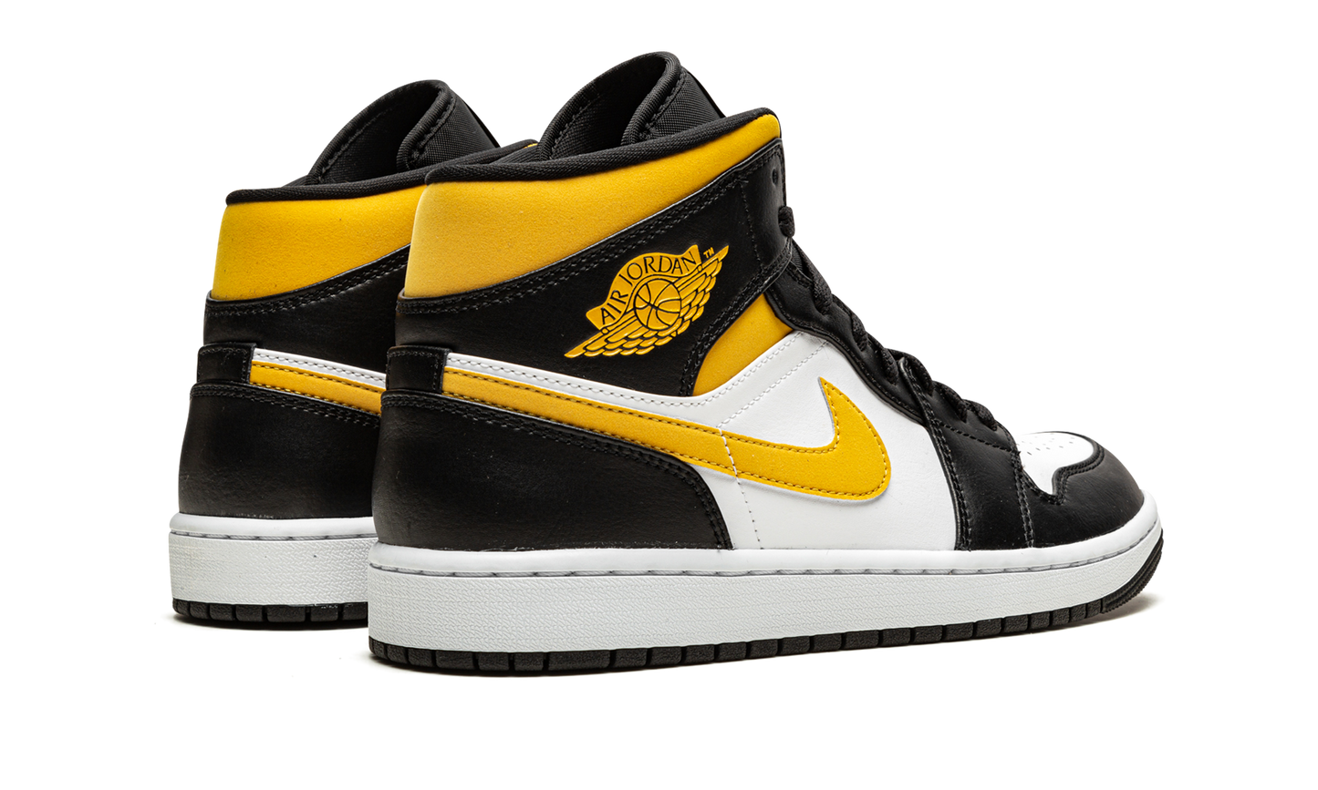 Air Jordan 1 Mid White / Pollen / Black