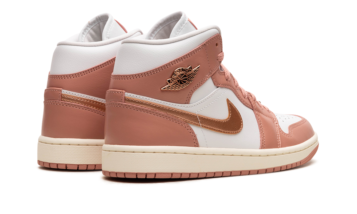 AIR JORDAN 1 MID WMNS RED STARDUST