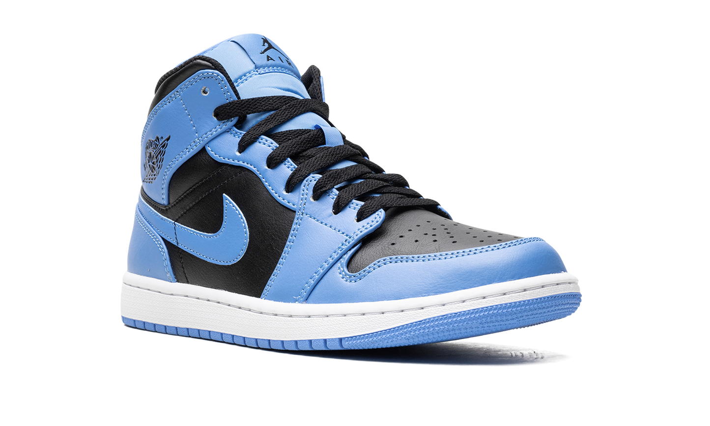 Air Jordan 1 Mid University Blue Black