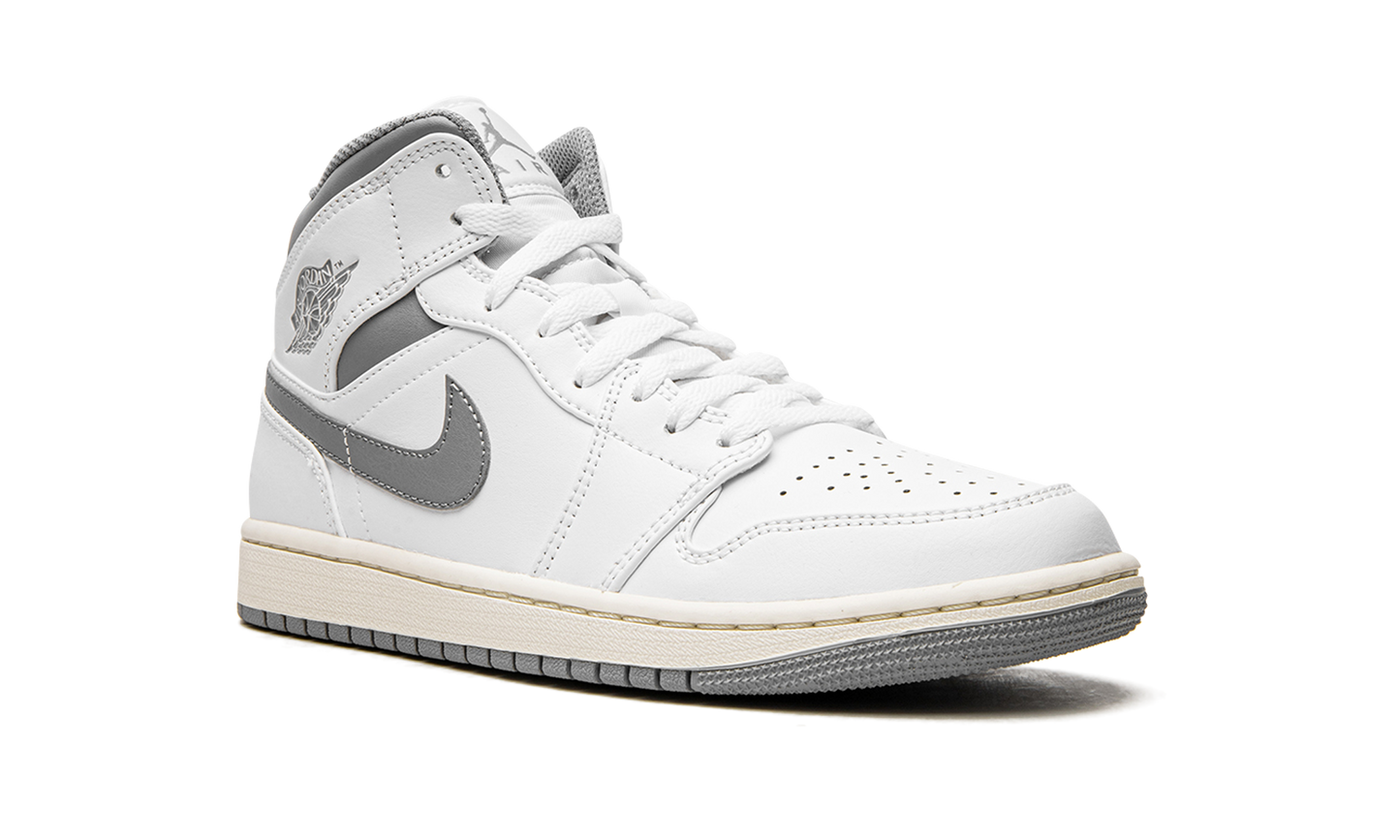 Air Jordan 1 Mid White / Stealth Grey