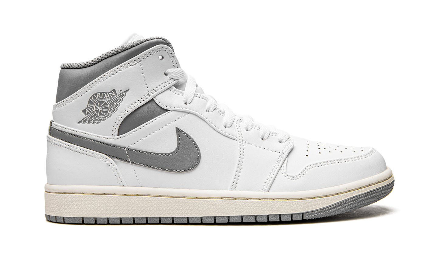 Air Jordan 1 Mid White / Stealth Grey