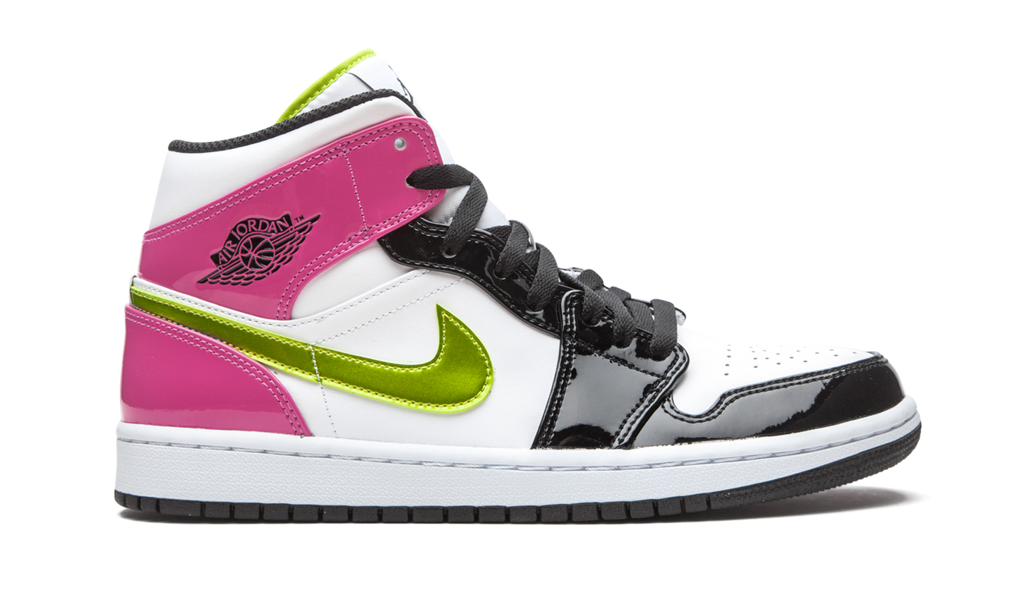 Air Jordan 1 Mid SE Cyber / Active Fuchsia