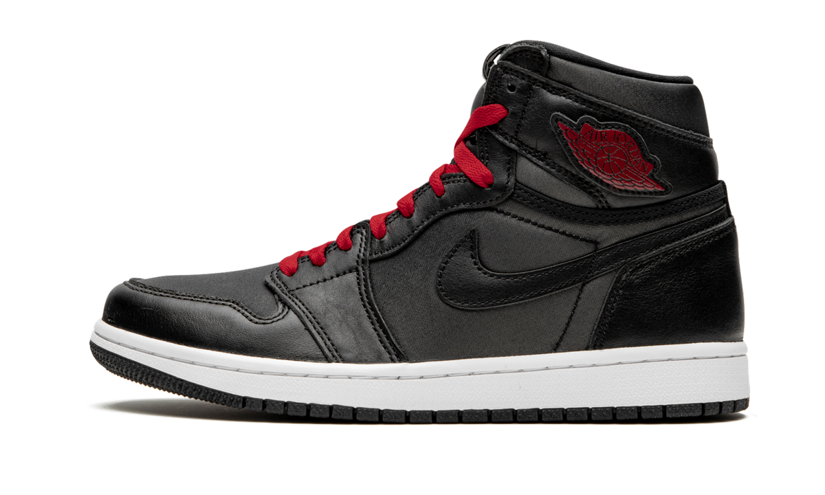 Air Jordan 1 Retro High OG Black Satin/Gym Red
