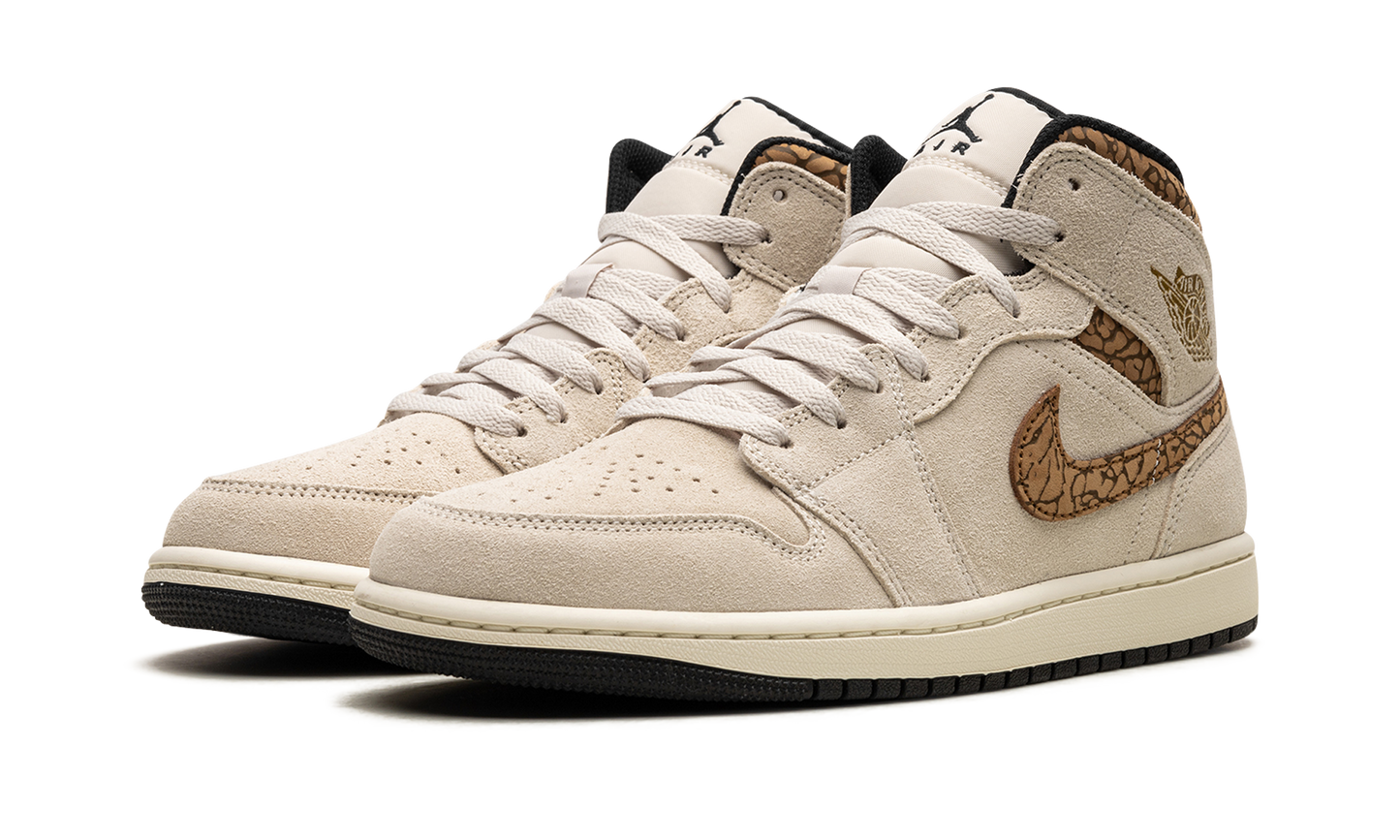 Air Jordan 1 Mid Brown Elephant
