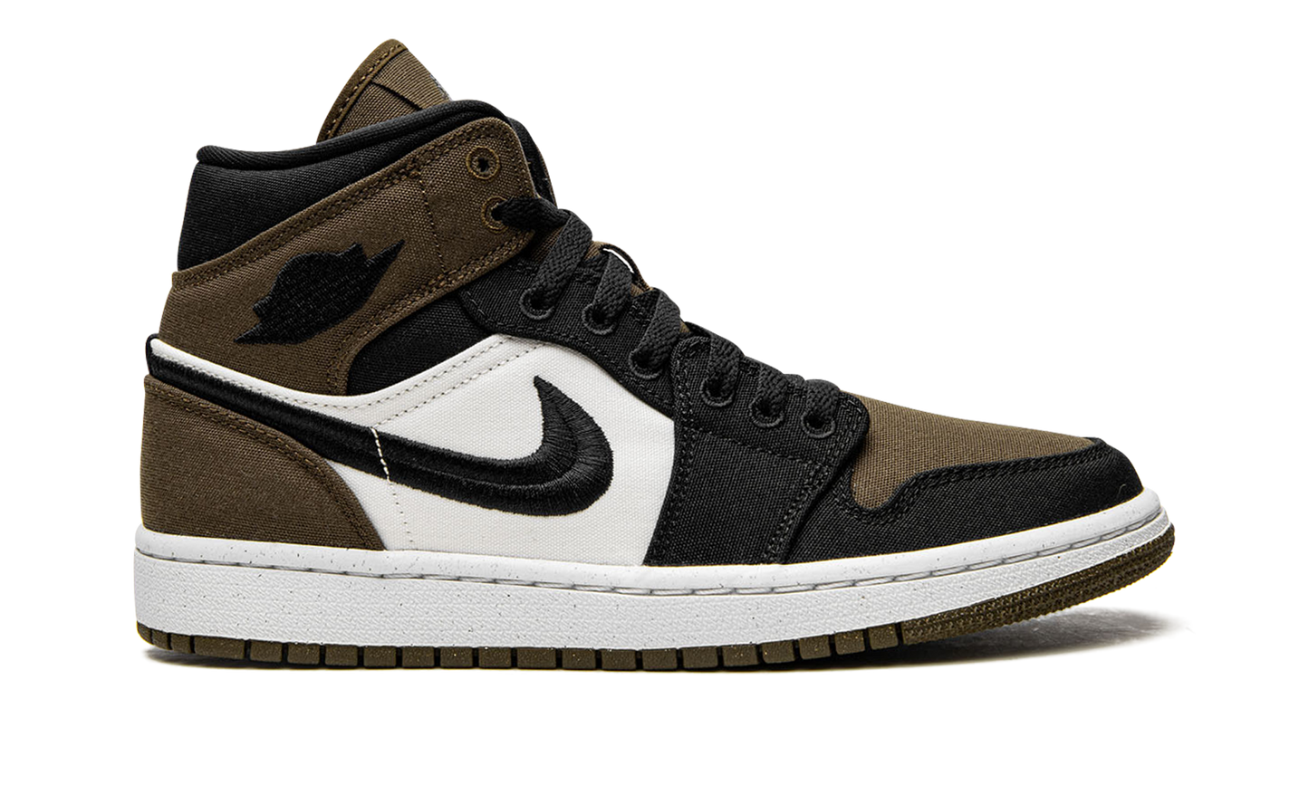AIR JORDAN 1 MID SE WMNS Olive Toe