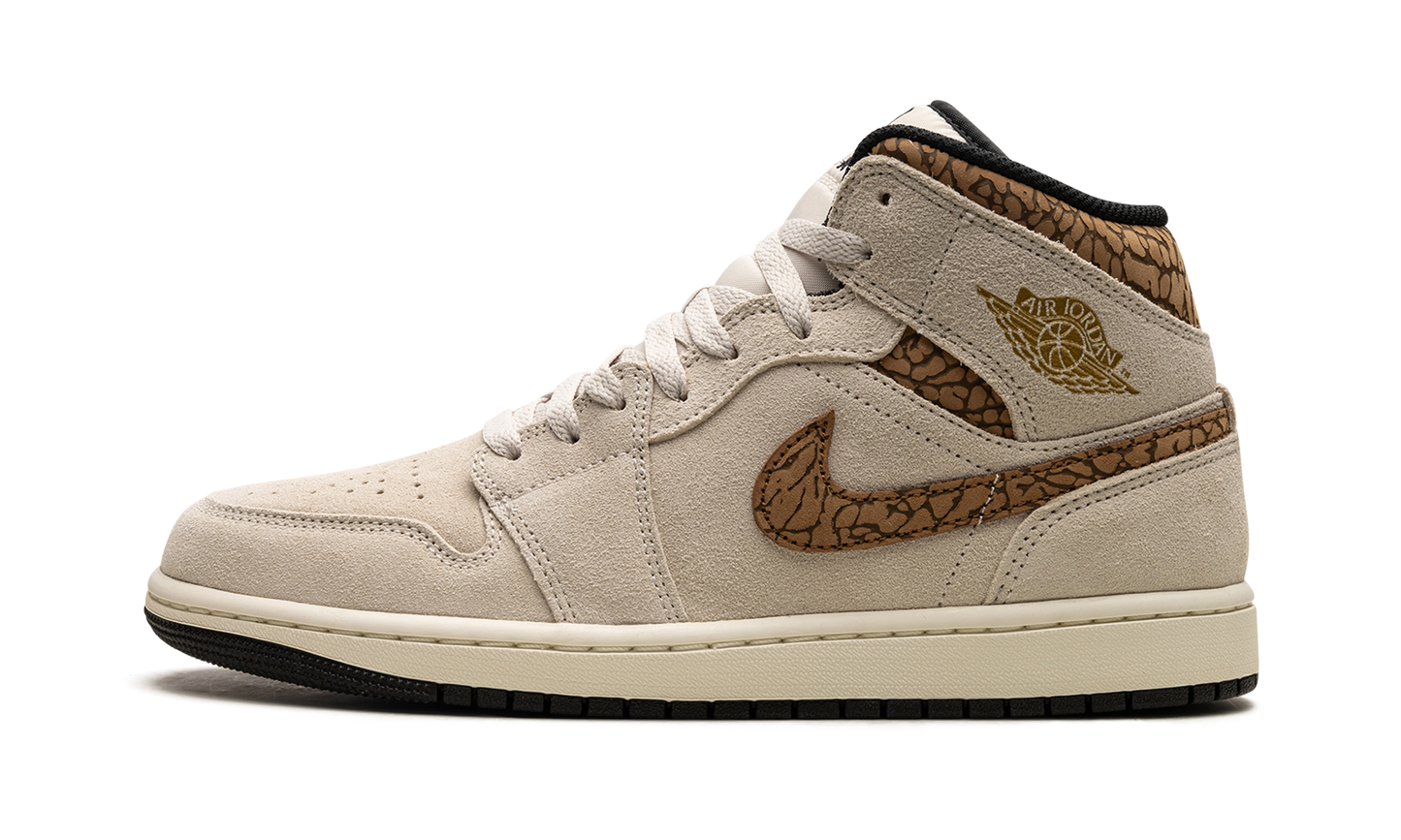 Air Jordan 1 Mid Brown Elephant