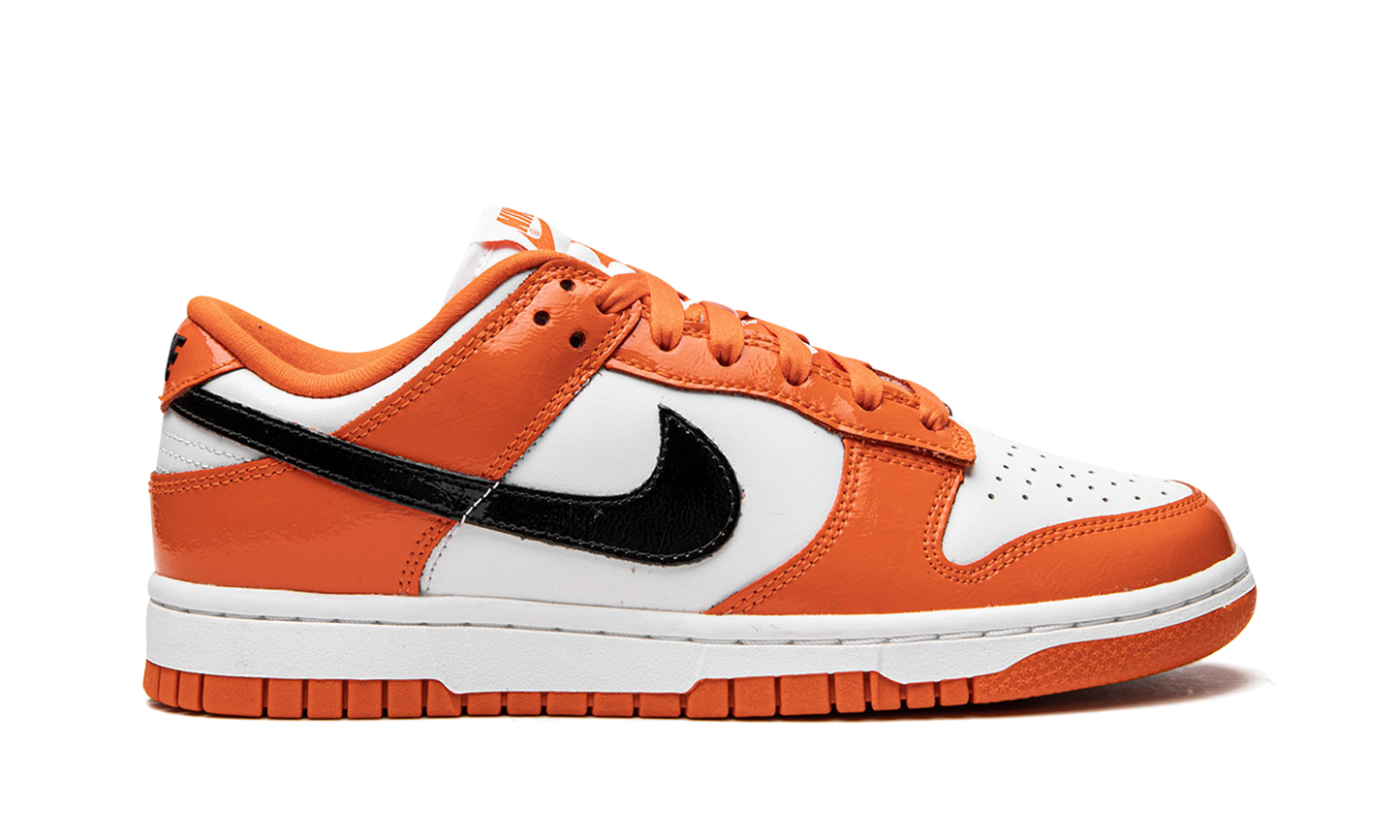 DUNK LO MNS WMNS Orange / Black Patent Leather