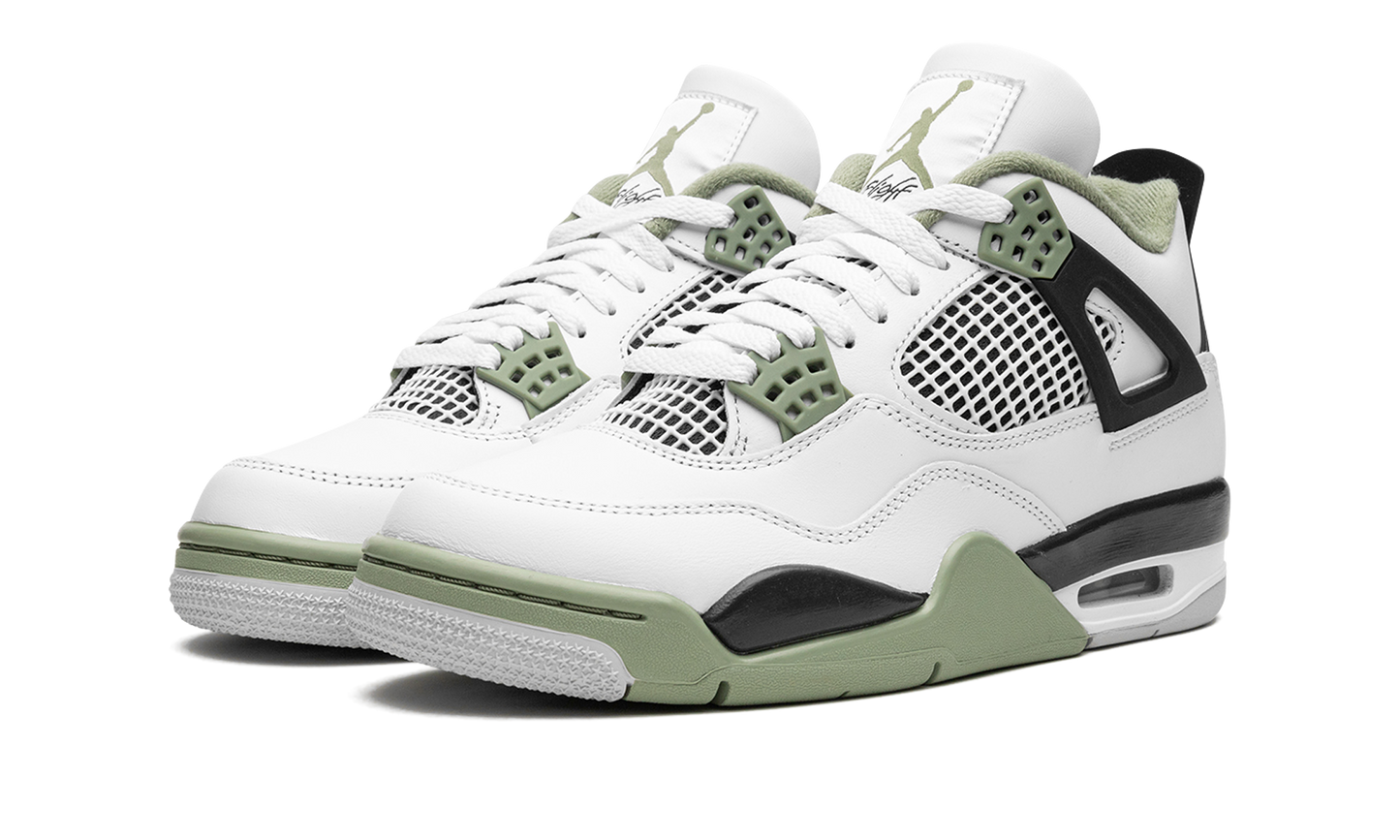 Air Jordan 4 Retro WMNS Seafoam Oil Green