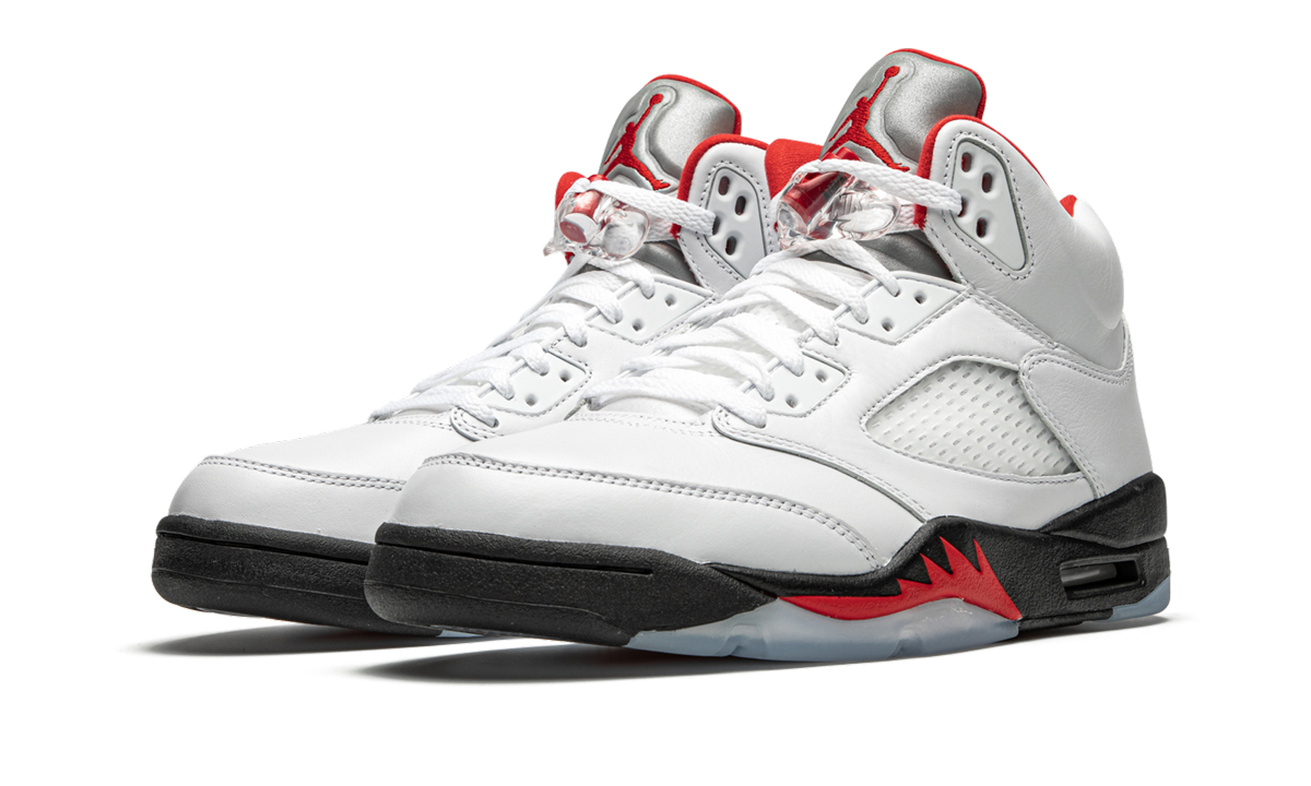 Air Jordan 5 Retro Fire Red Silver Tongue 2020