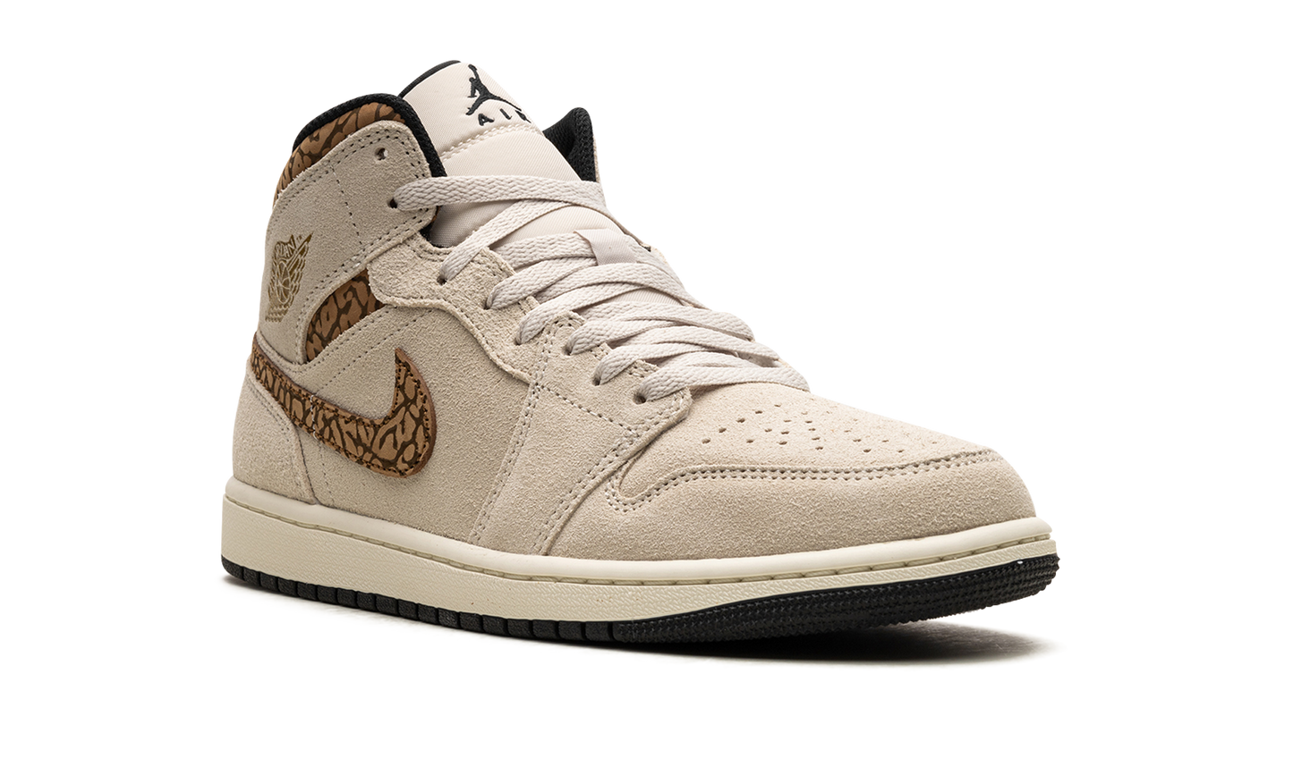 Air Jordan 1 Mid Brown Elephant