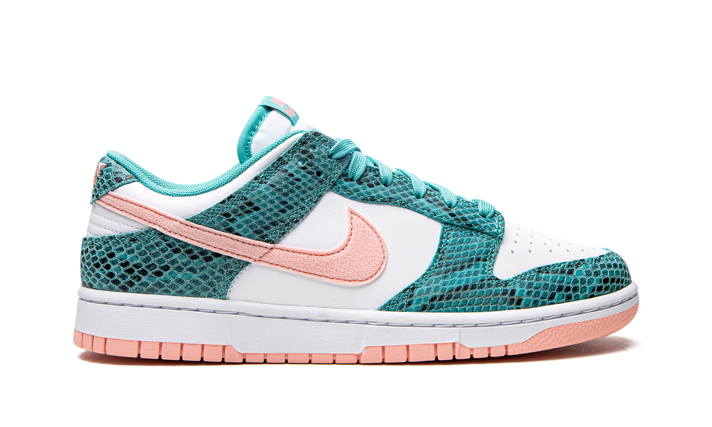 Dunk Low Snakeskin Washed Teal Bleached Coral