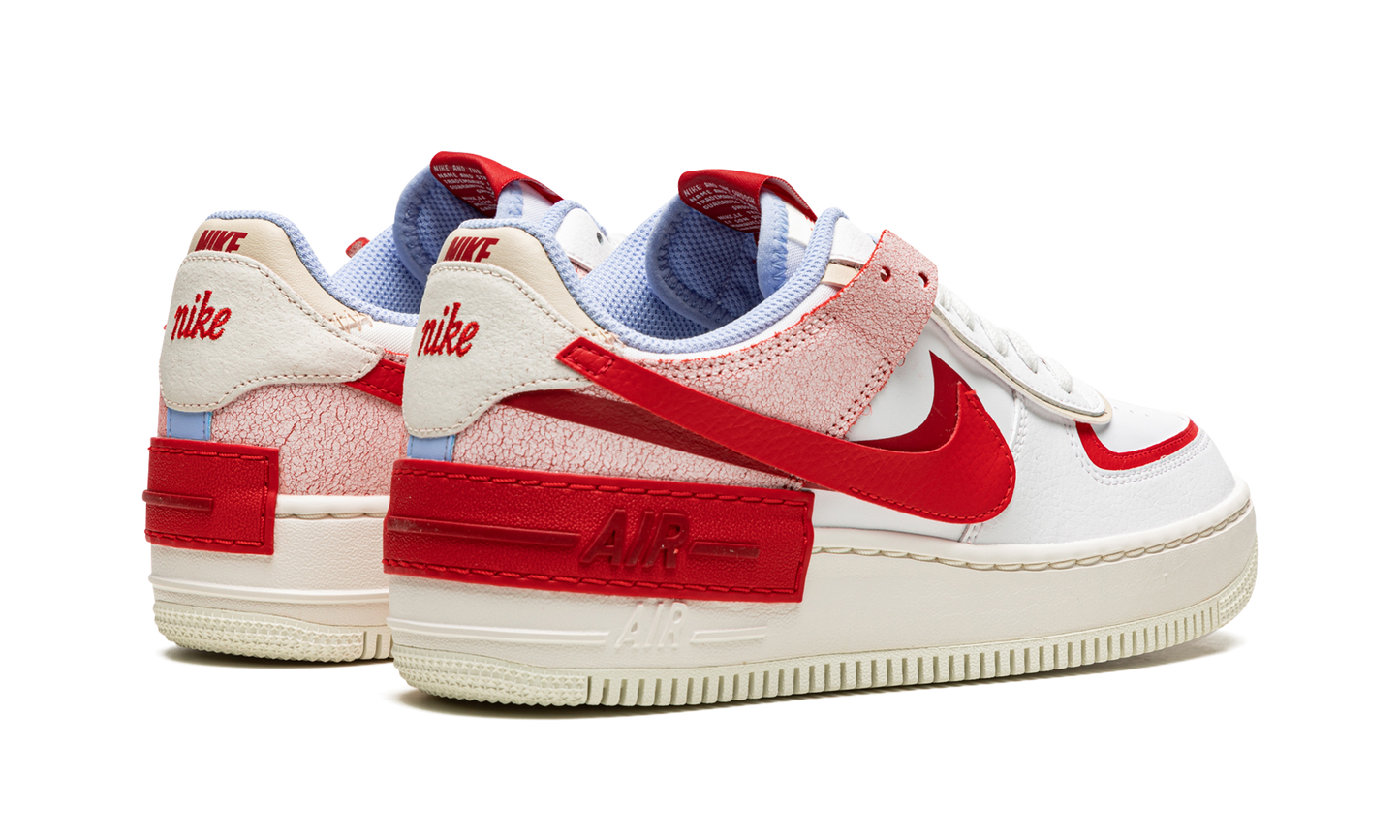 AIR FORCE 1 LO SHADO MNS WMNS Red Cracked Leather