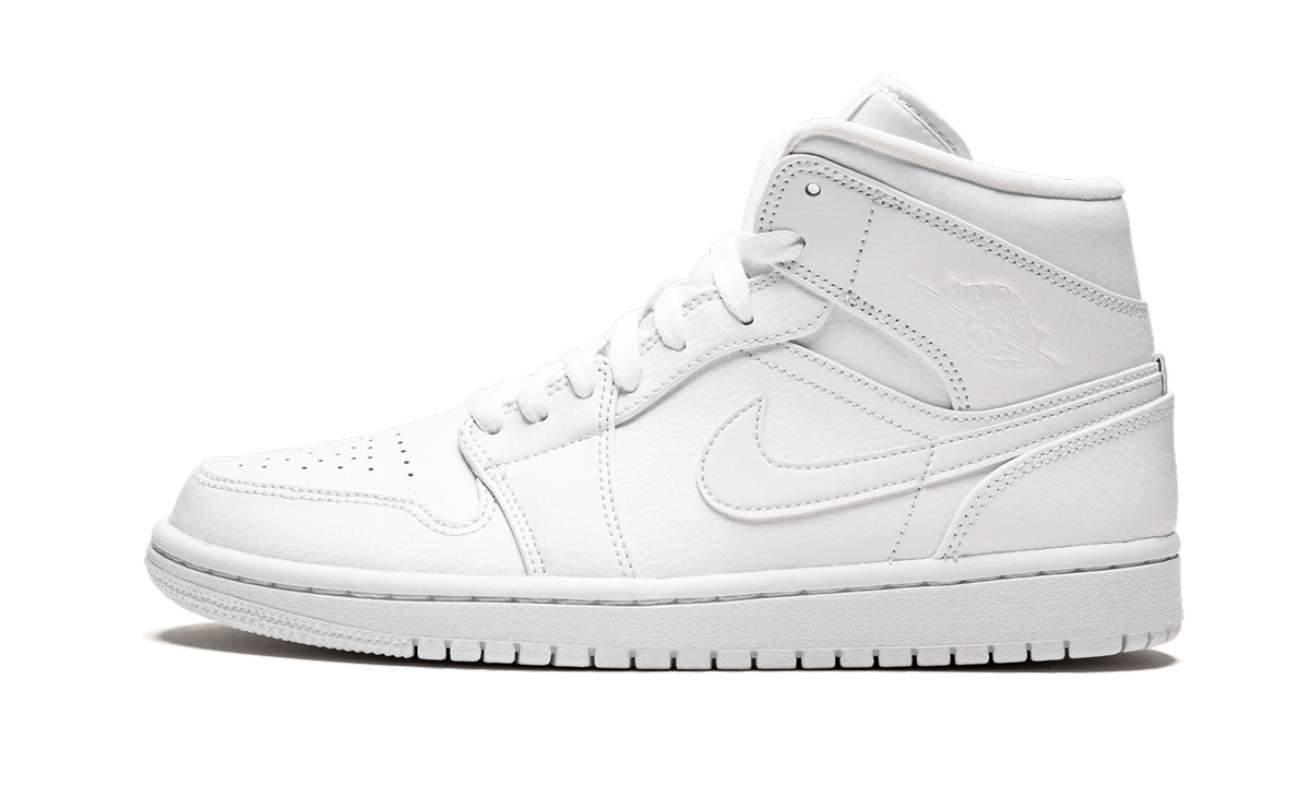 Air Jordan 1 Mid Triple White