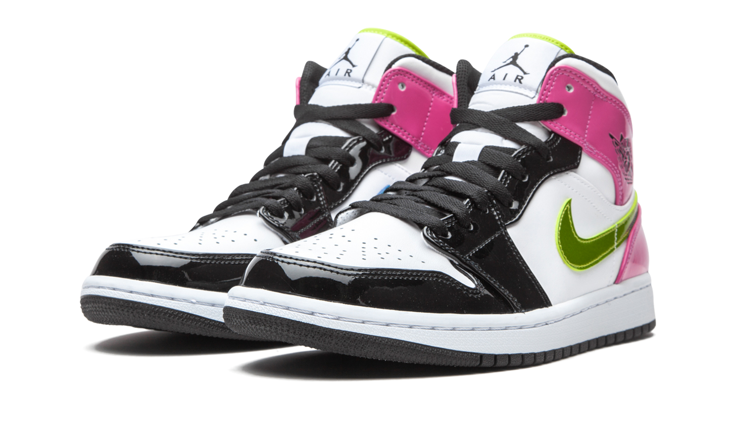Air Jordan 1 Mid SE Cyber / Active Fuchsia