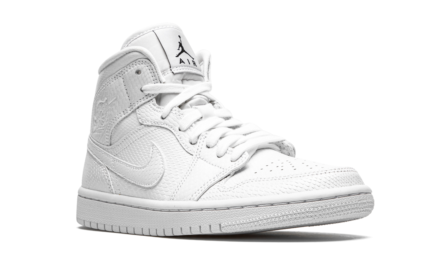 AIR JORDAN 1 MID WMNS White Snakeskin