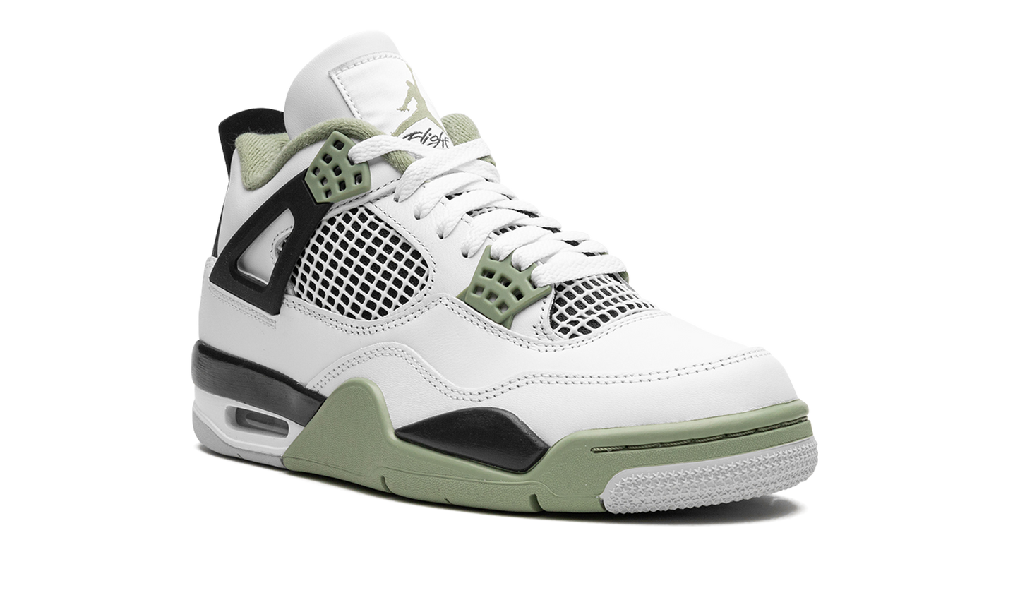 Air Jordan 4 Retro WMNS Seafoam Oil Green