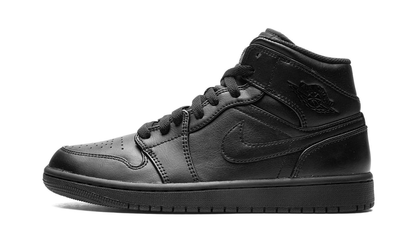 Air Jordan 1 Mid Triple Black