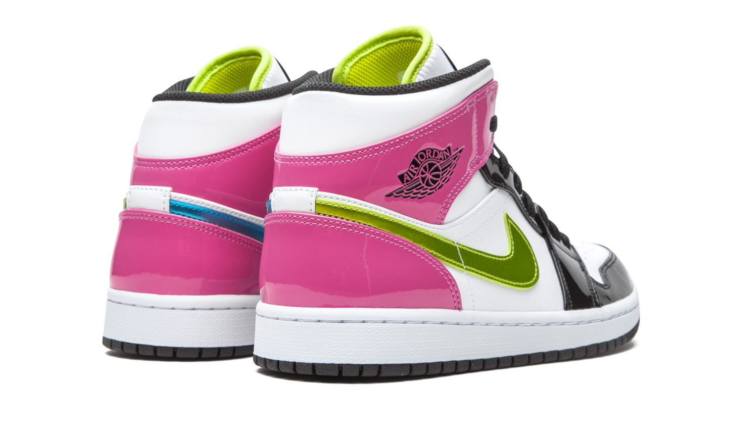 Air Jordan 1 Mid SE Cyber / Active Fuchsia