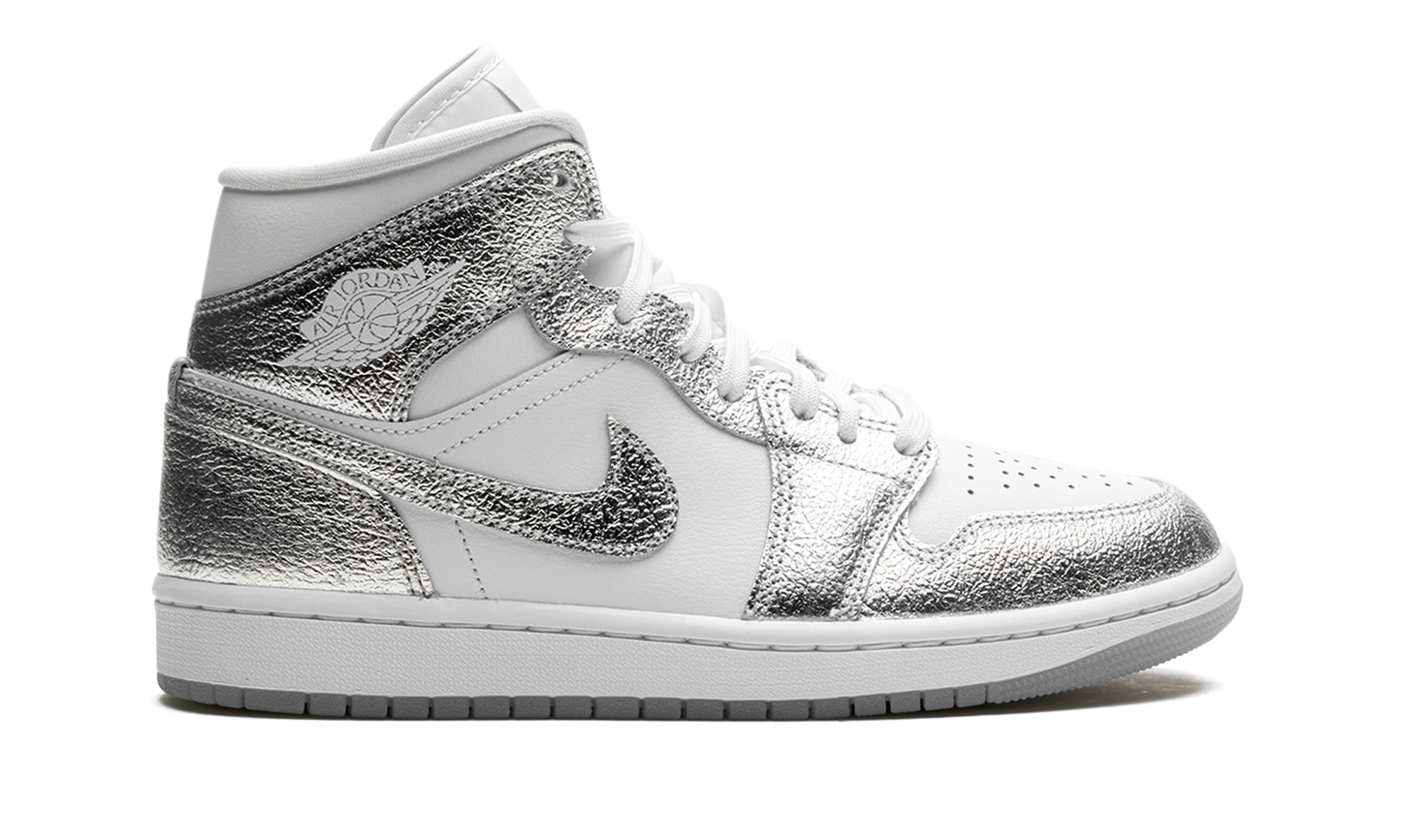 Air Jordan 1 Mid SE WMNS  Metallic Silver