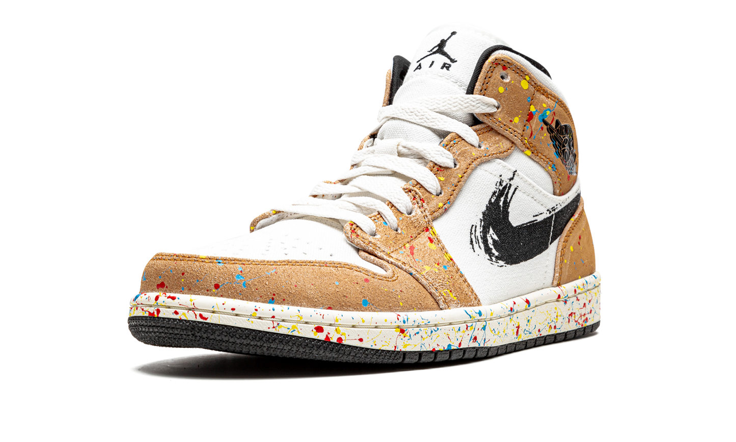Air Jordan 1 Mid SE  Brushstroke