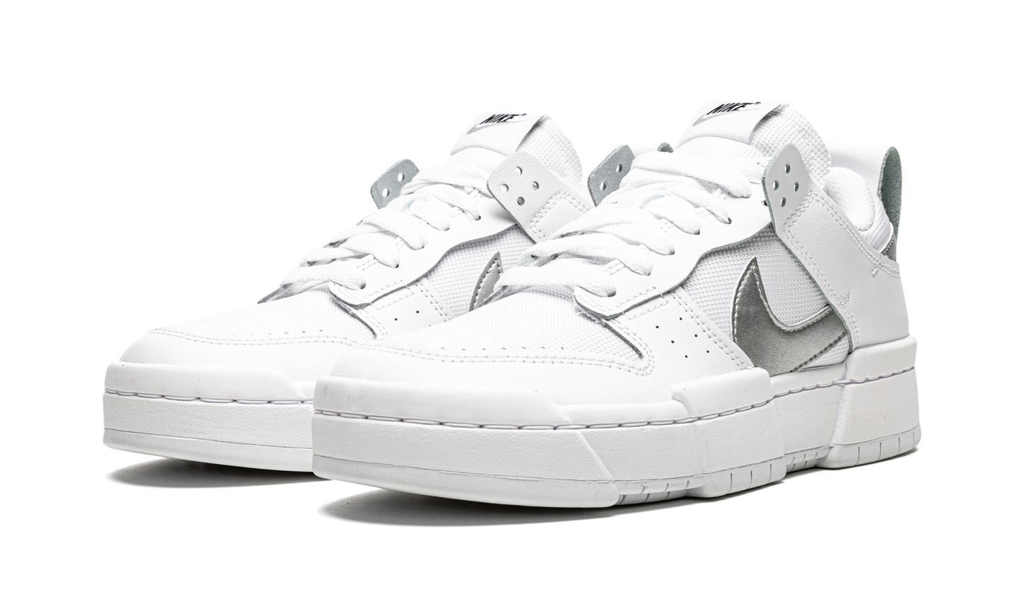 DUNK LO DISRUPT MNS WMNS  White Silver