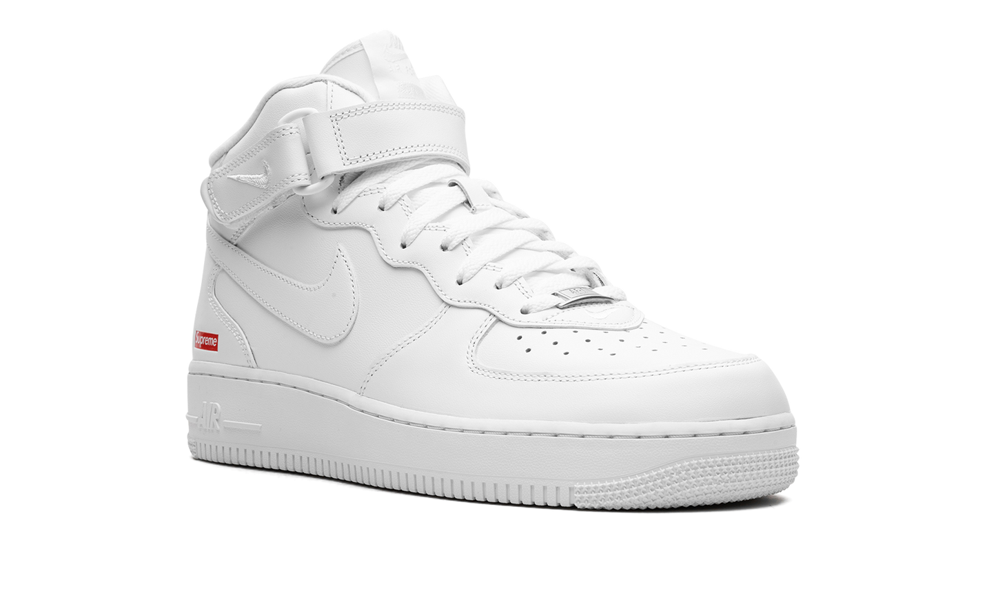 Air Force 1 Mid  Supreme - Mini Box Logo White
