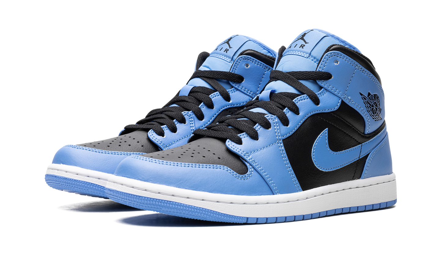 Air Jordan 1 Mid  University Blue Black