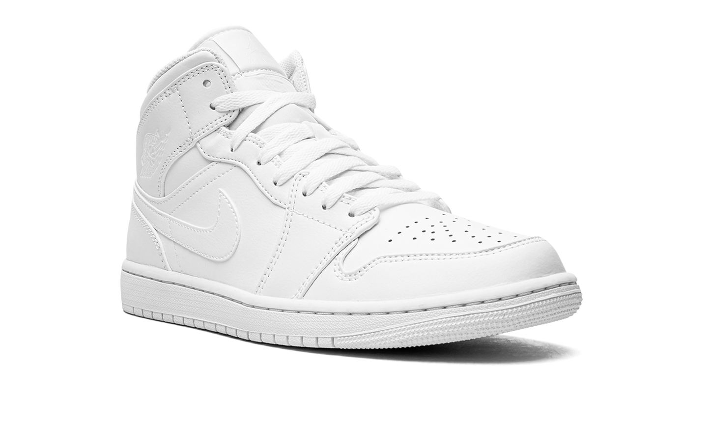 Air Jordan 1 Mid  Triple White