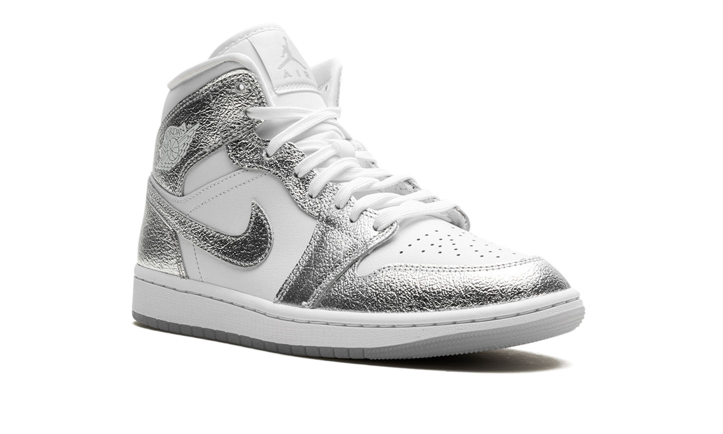 Air Jordan 1 Mid SE WMNS  Metallic Silver