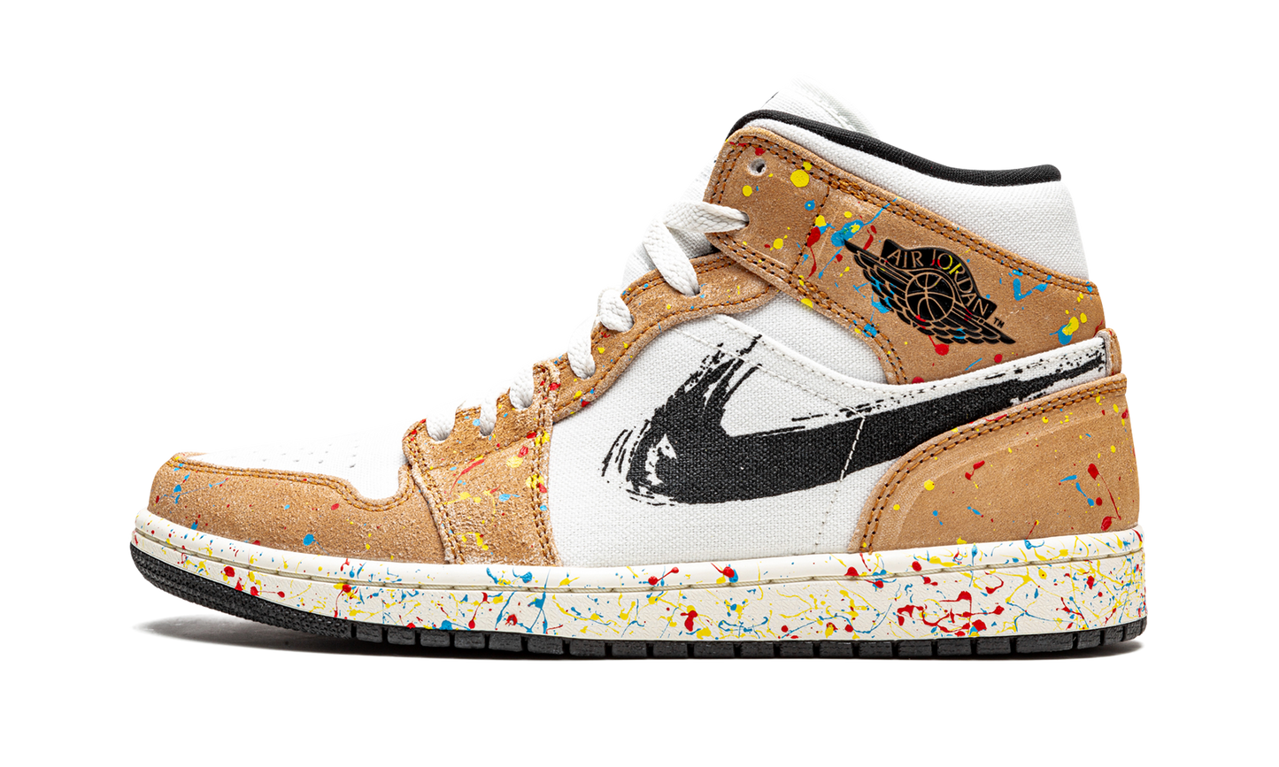 Air Jordan 1 Mid SE  Brushstroke