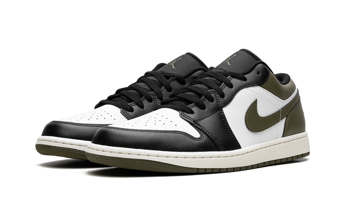 Air Jordan 1 Low  Black Toe Medium Olive