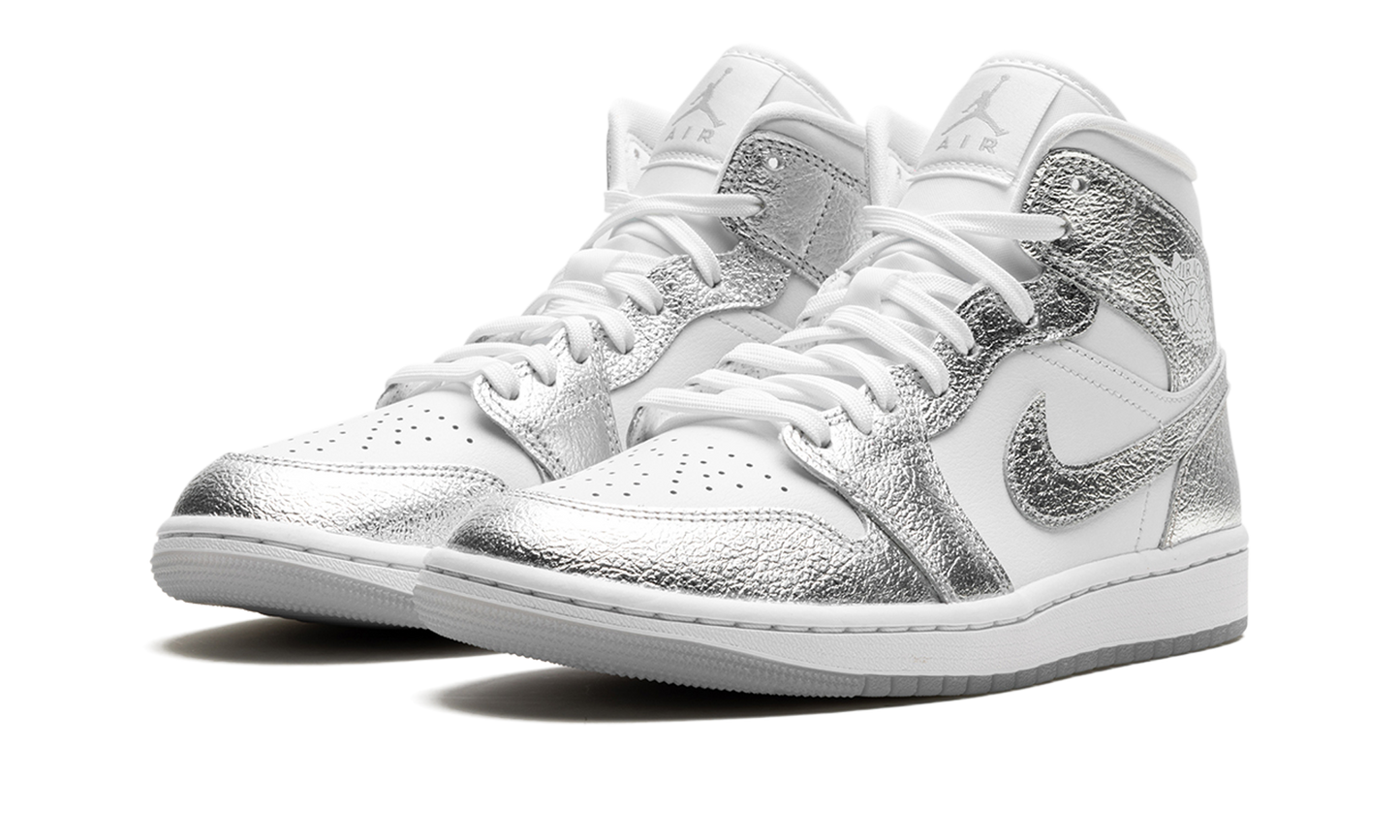 Air Jordan 1 Mid SE WMNS  Metallic Silver
