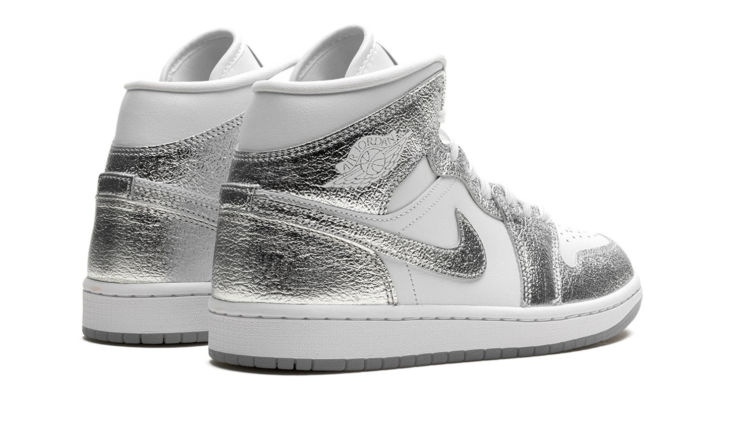 Air Jordan 1 Mid SE WMNS  Metallic Silver