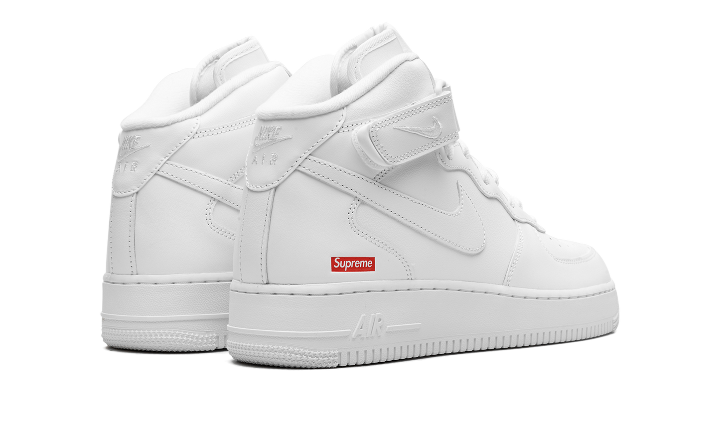 Air Force 1 Mid  Supreme - Mini Box Logo White