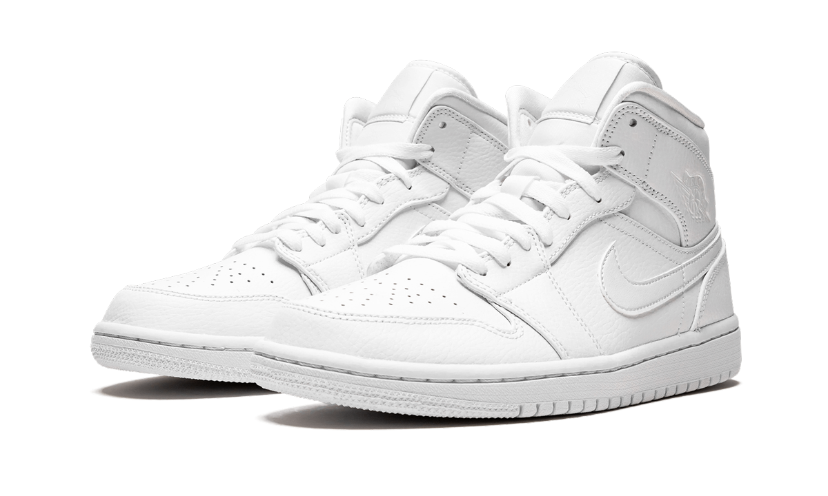 Air Jordan 1 Mid  Triple White