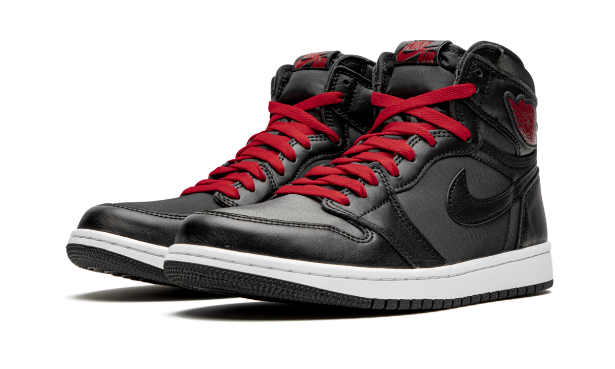 Air Jordan 1 Retro High OG  Black Satin/Gym Red