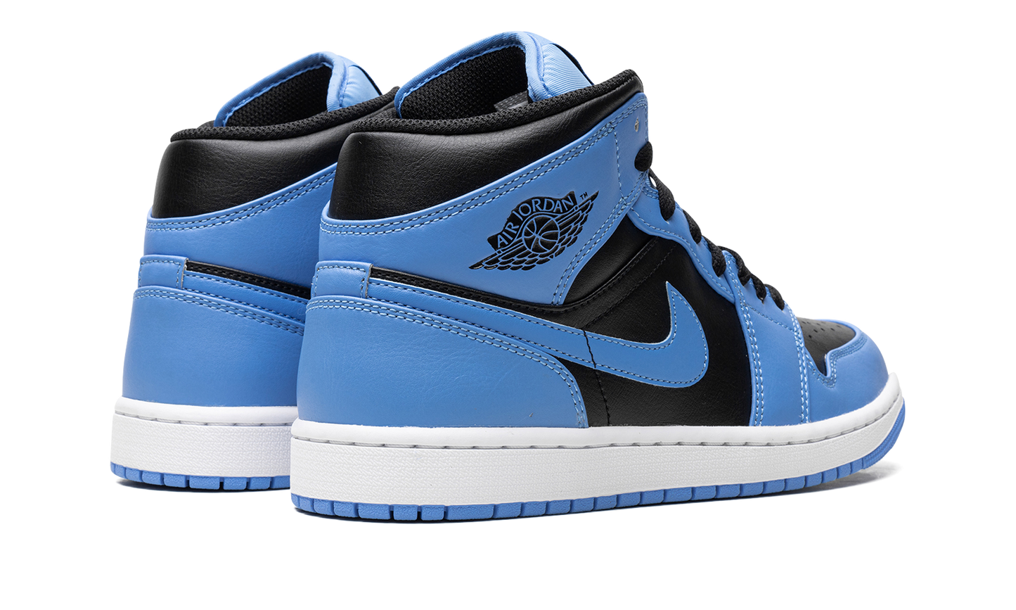 Air Jordan 1 Mid  University Blue Black