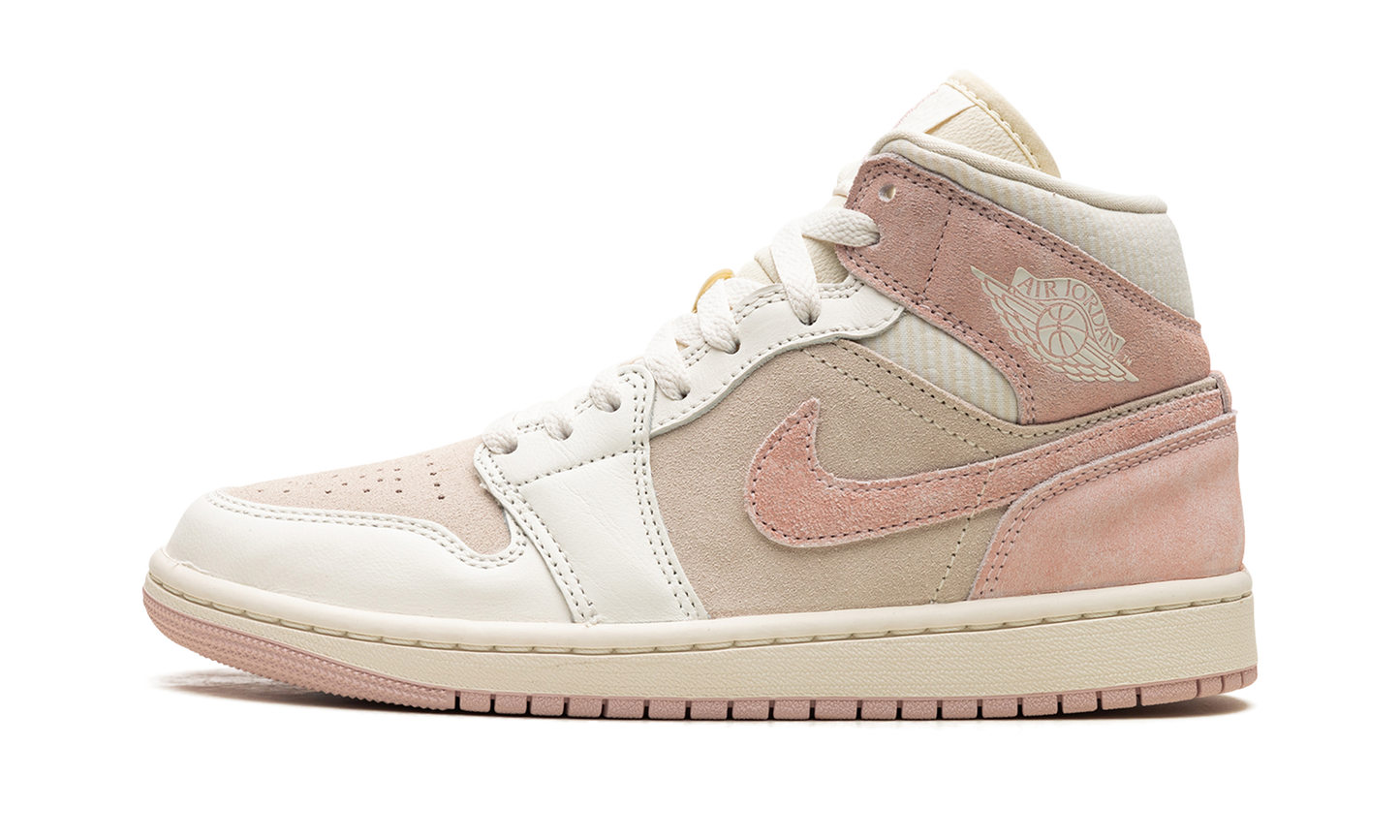 Air Jordan 1 Mid SE WMNS  Coconut Milk / Legend Pink