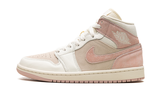 Air Jordan 1 Mid SE WMNS  Coconut Milk / Legend Pink
