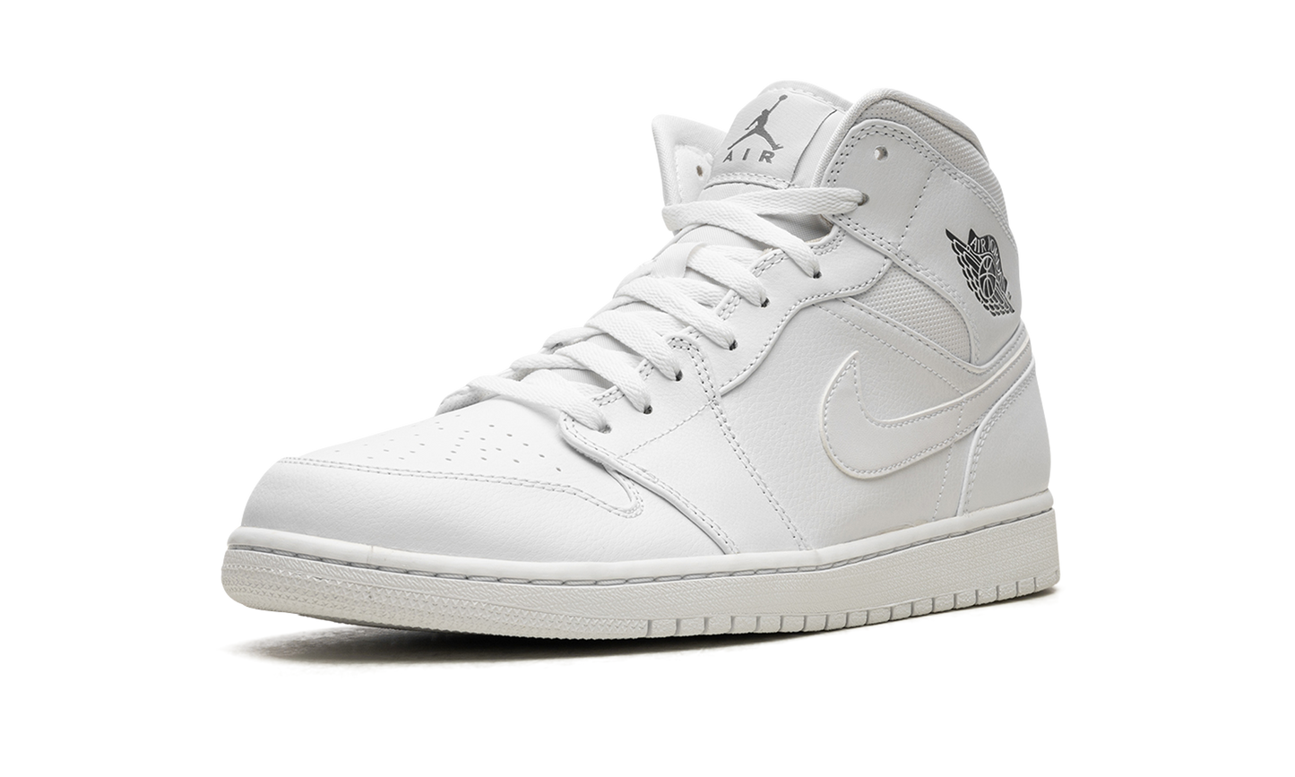 Air Jordan 1 Mid  White / Cool Grey