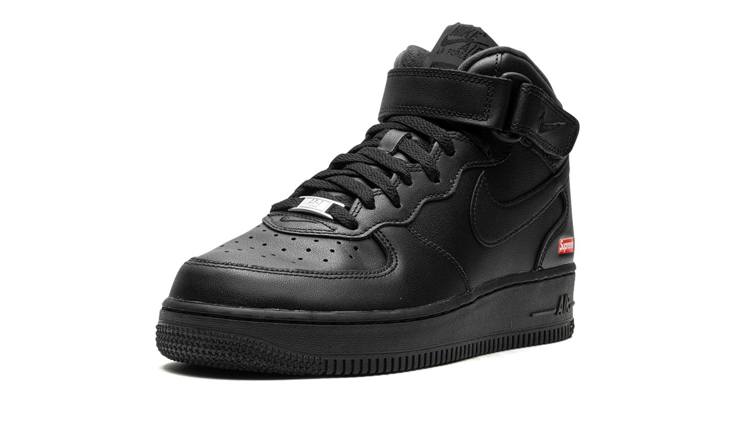 Air Force 1 Mid  Supreme - Mini Box Logo Black