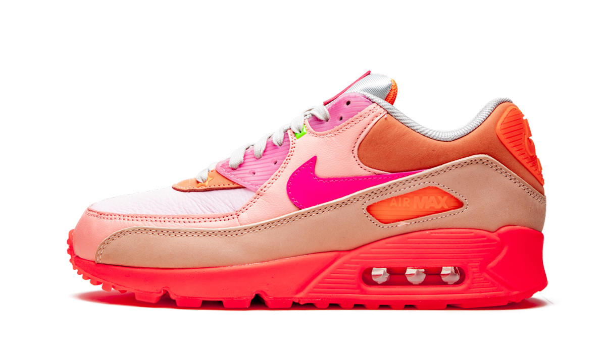 AIR MAX 90 PRM WMNS  Platinum Crimson/Bright Purple