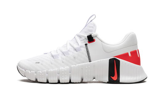 Free Metcon 5  White Bright Crimson