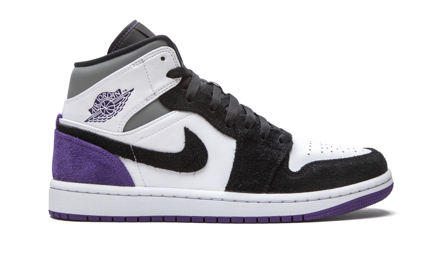 Air Jordan 1 Mid SE  Court Purple Suede