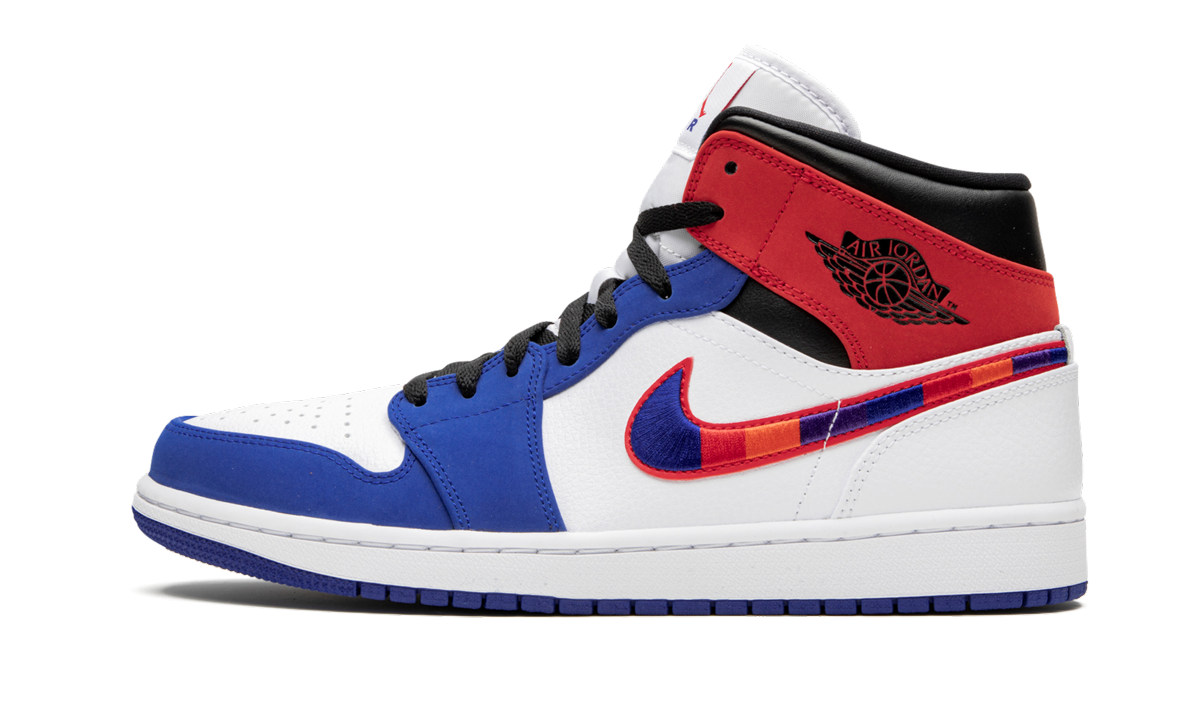 Air Jordan 1 Mid  Multicolor Swoosh