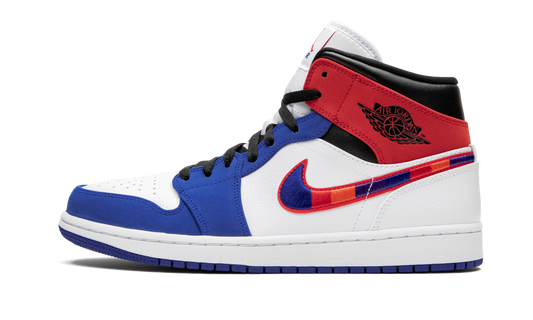Air Jordan 1 Mid  Multicolor Swoosh