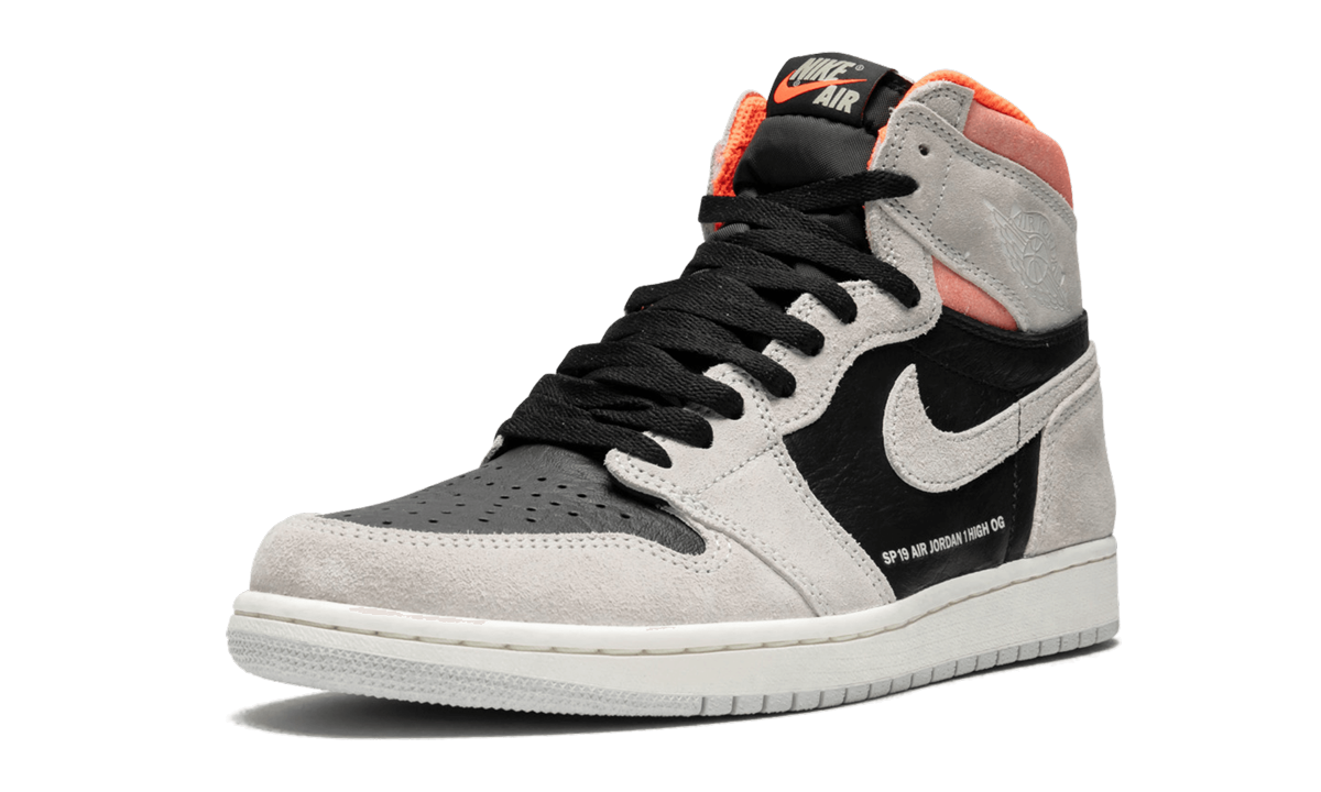 Air Jordan 1 Retro High OG  Neutral Grey/Hyper Crimson