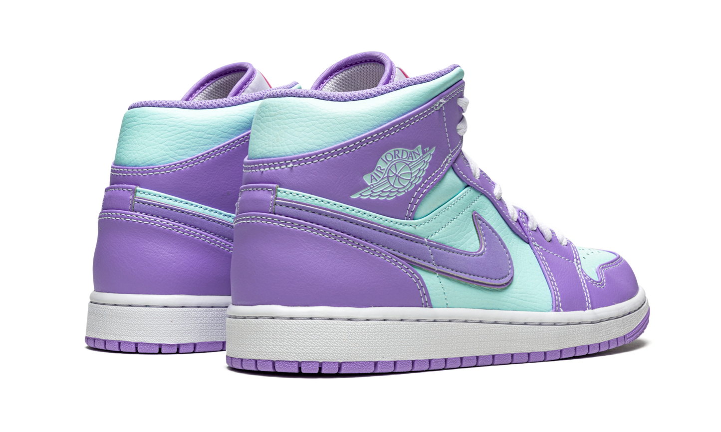 Air Jordan 1 Mid  Purple Pulse / Glacier Blue